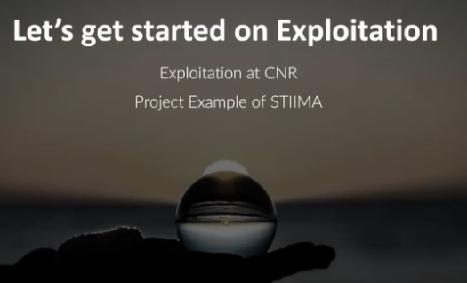 CNR-STIIMA @ EFFRA WG Exploitation online meeting 20 November 2024