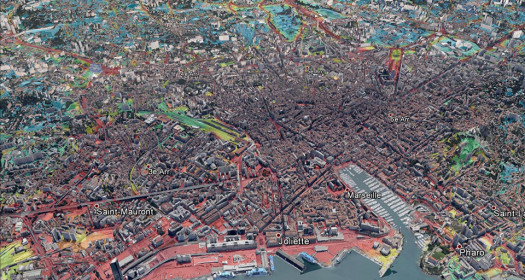 Cloud-based simulation of air-quality over cities